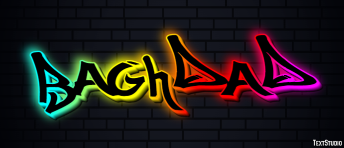 Baghdad Texteffekt