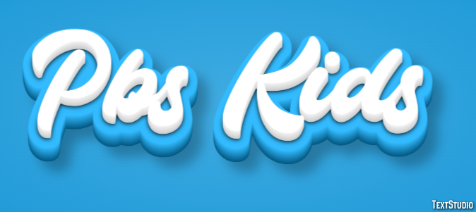 Pbs Kids Texteffekt