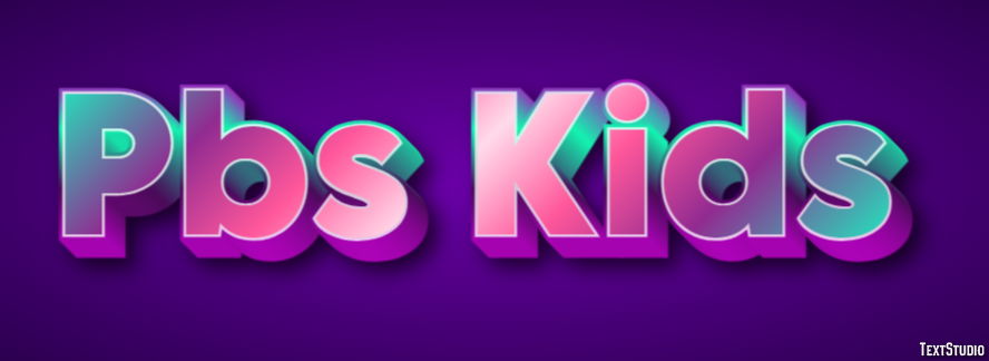 Pbs Kids Texteffekt