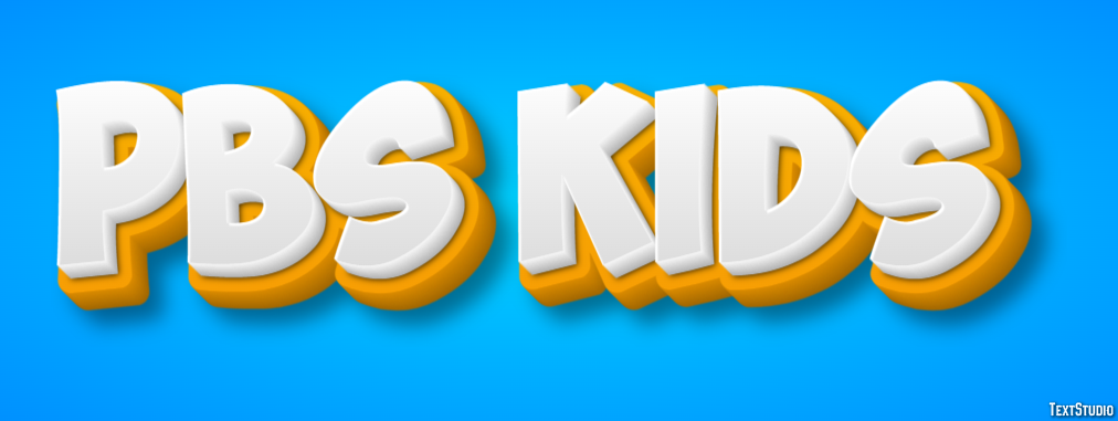 Pbs Kids Texteffekt