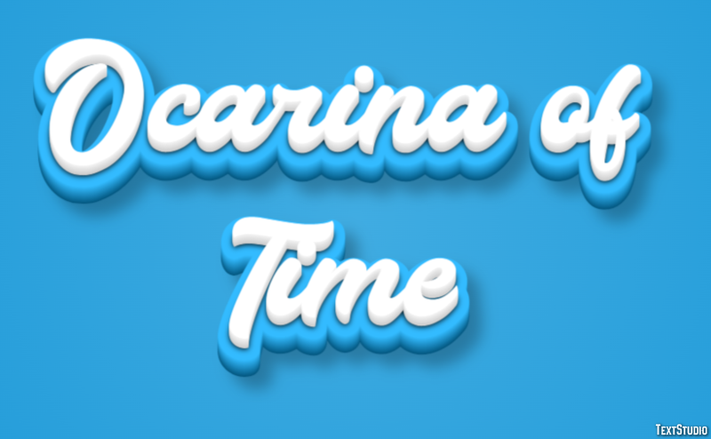 Ocarina of Time Tekst Effect