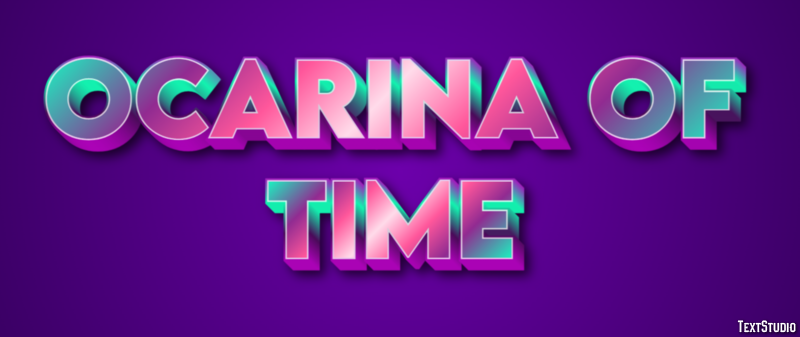 Ocarina of Time Tekst effect