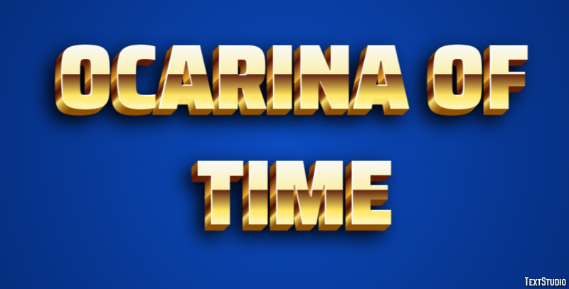 Ocarina of Time Tekst Effect