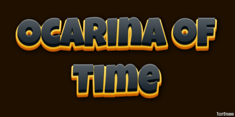 Ocarina of Time Tekst effect
