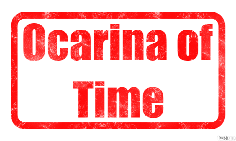 Ocarina of Time Tekst effect