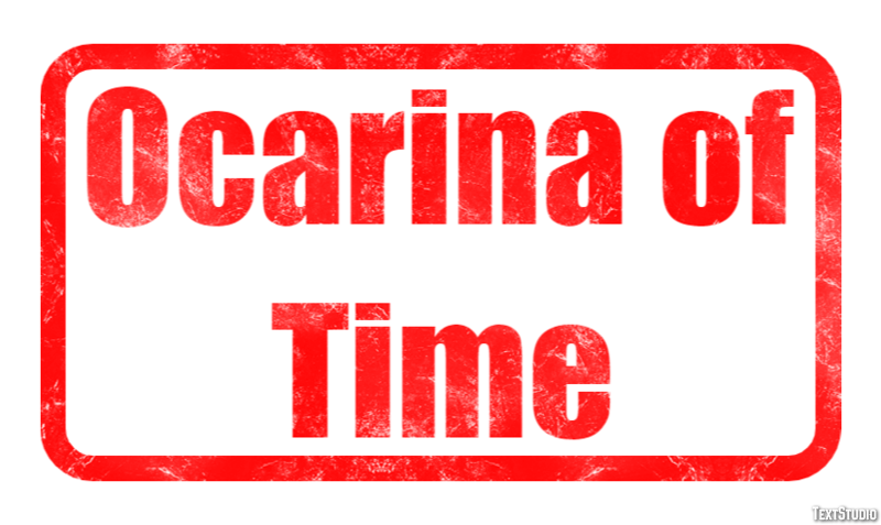 Ocarina of Time Tekst Effect