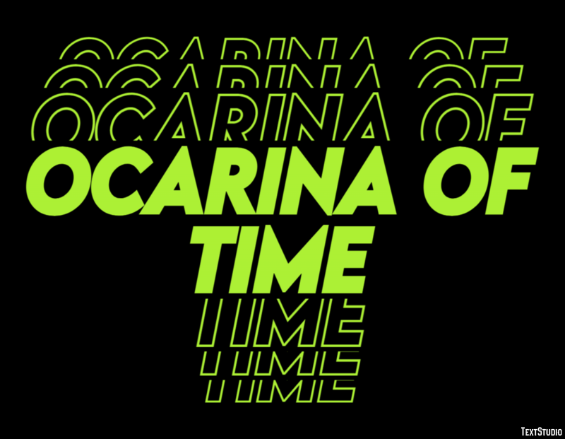 Ocarina of Time Tekst Effect