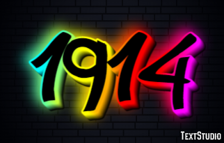 1914 Efekt tekstowy