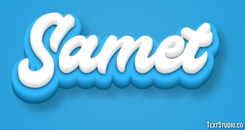 Samet Texteffekt