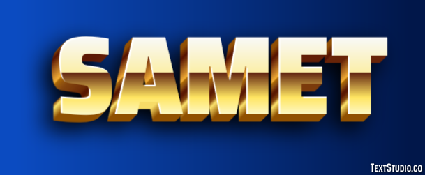 Samet Texteffekt