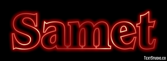 Samet Texteffekt