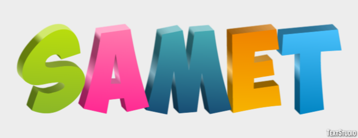 Samet Texteffekt