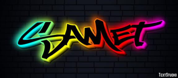 Samet Texteffekt