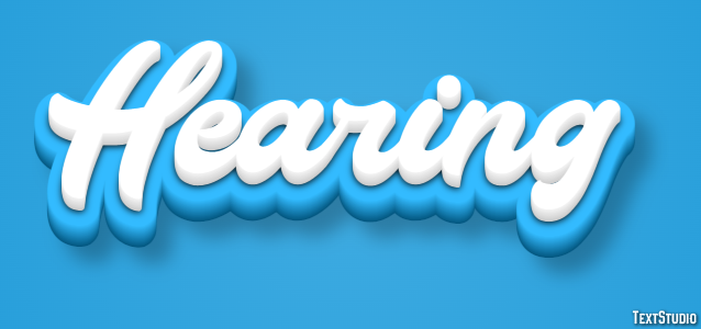Hearing Text Effect