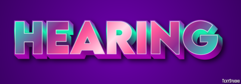 Hearing Text effect