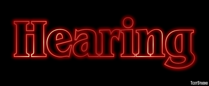 Hearing Text Effect