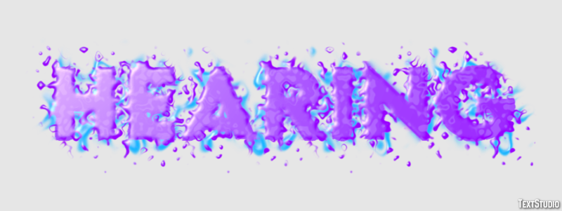 Hearing Text effect