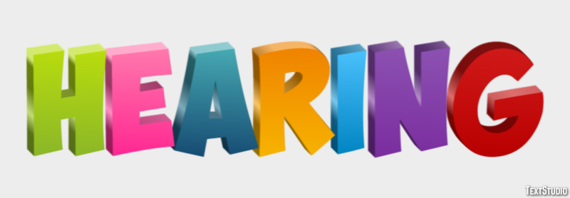 Hearing Text Effect