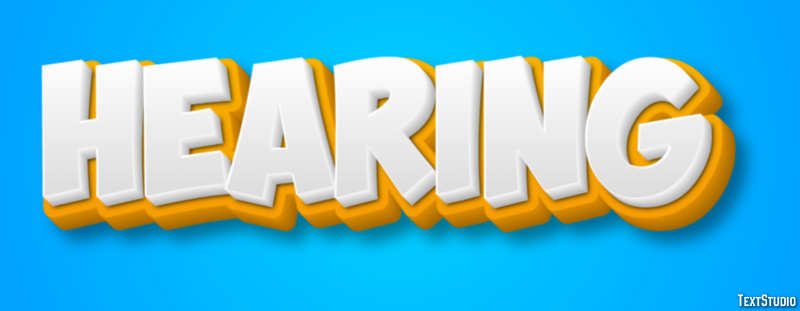 Hearing Text Effect