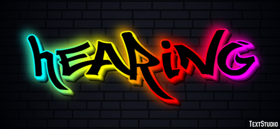 Hearing Text effect