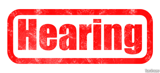 Hearing Text effect