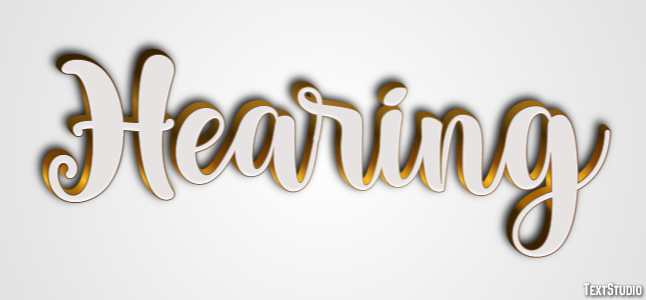 Hearing Text Effect