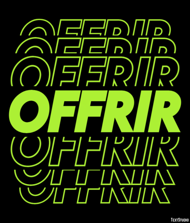 Offrir Effet de texte