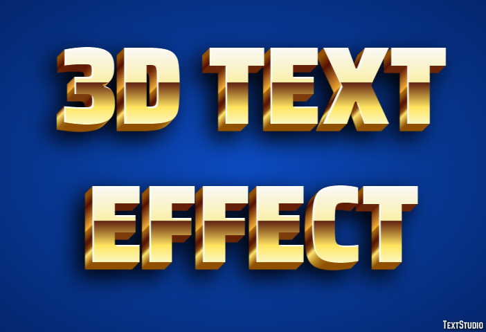 3d Text Effect Effetto testo