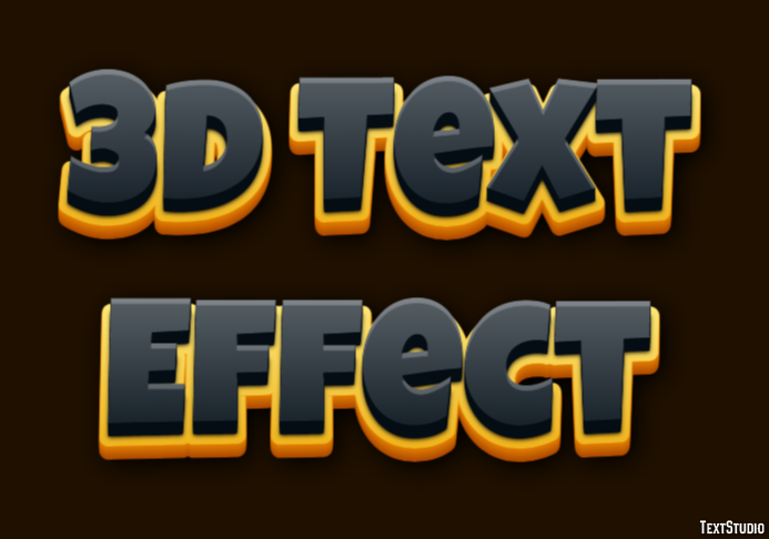 3d Text Effect Effetto testo