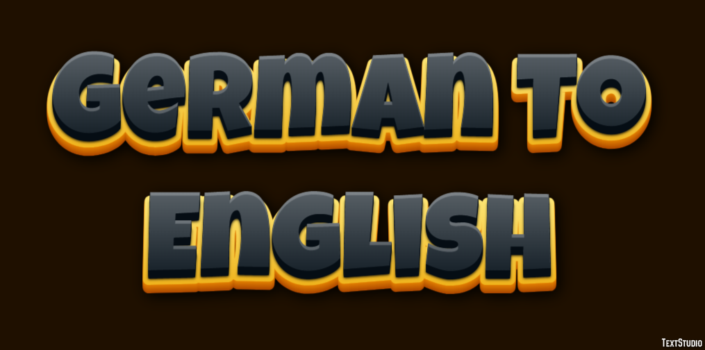 German To English Metin efekti