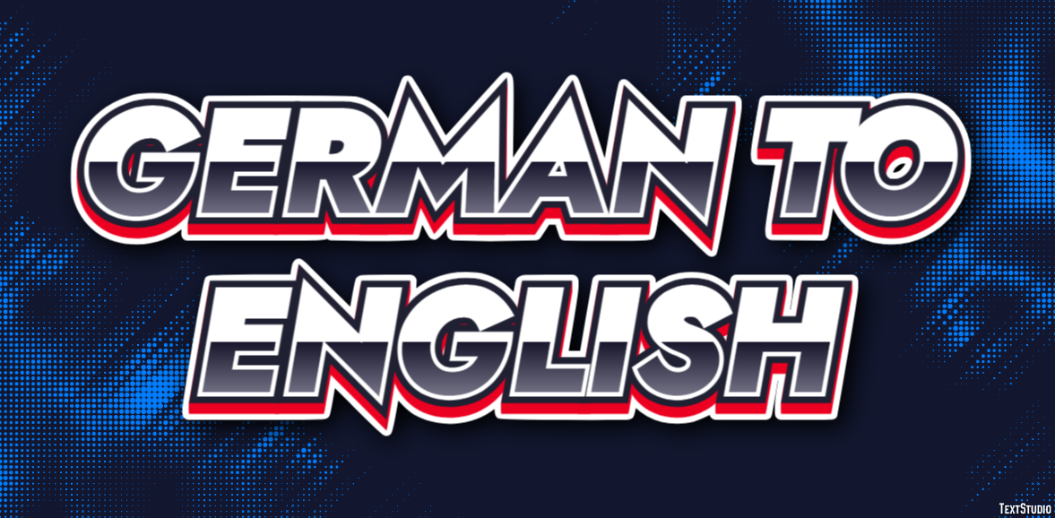 German To English Metin Efekti