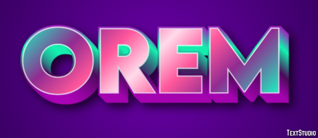 Orem Efekt tekstowy