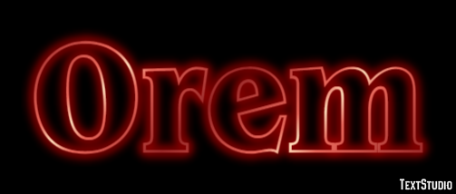 Orem Efekt tekstowy