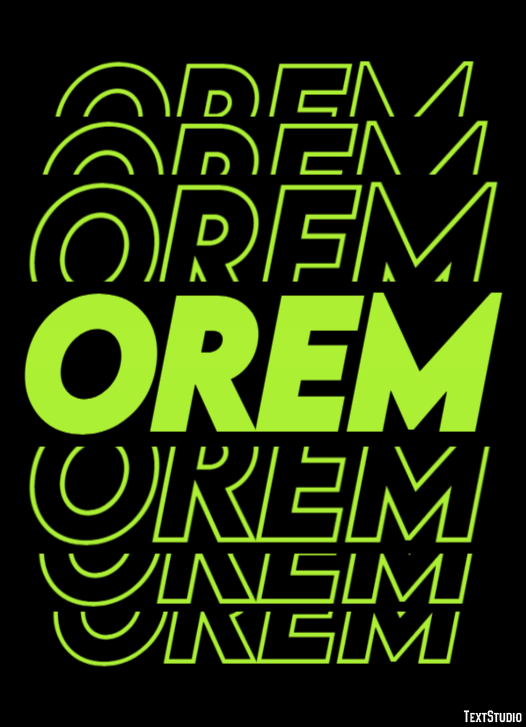 Orem Efekt tekstowy