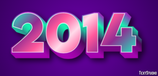 2014 Text Effect