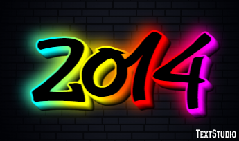 2014 Text effect
