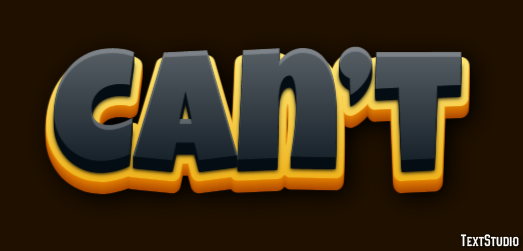 Can’t Text Effect