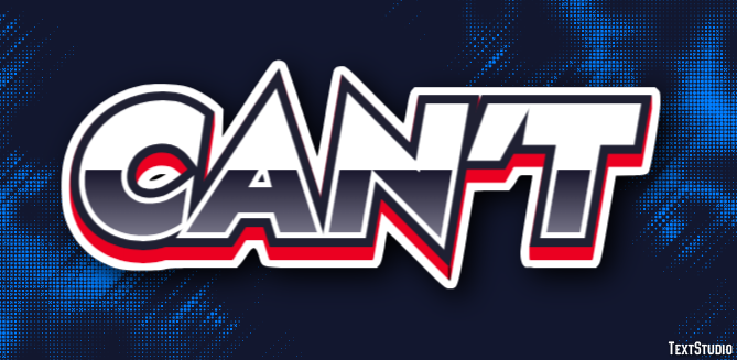 Can’t Text Effect