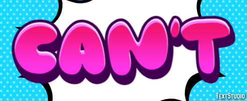 Can’t Text effect
