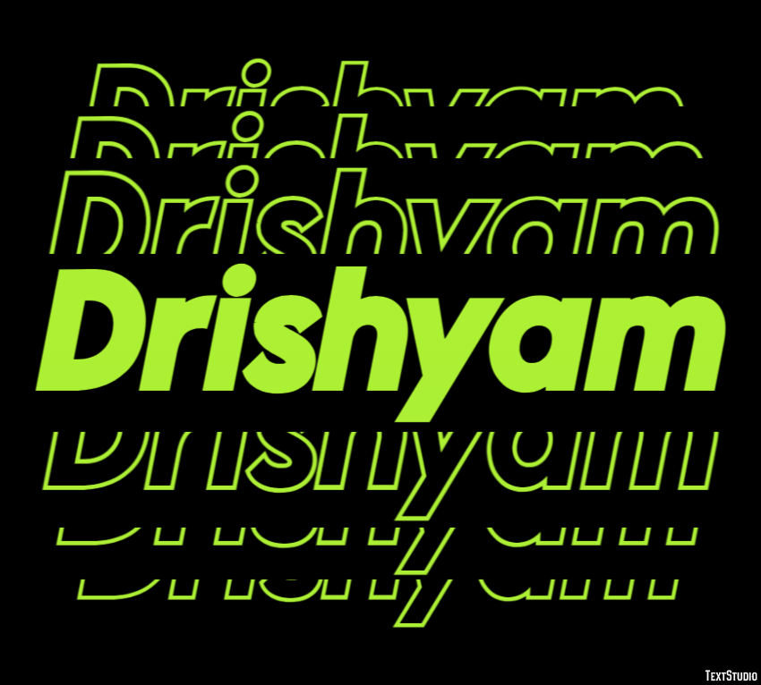 Drishyam Text Effect
