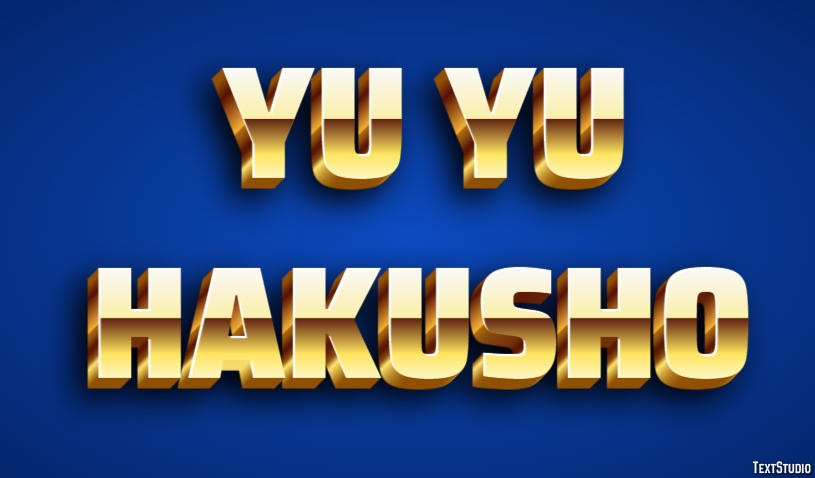 Yu Yu Hakusho Text Effect