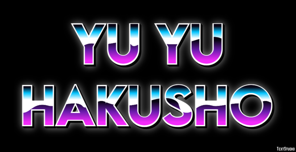 Yu Yu Hakusho Text Effect