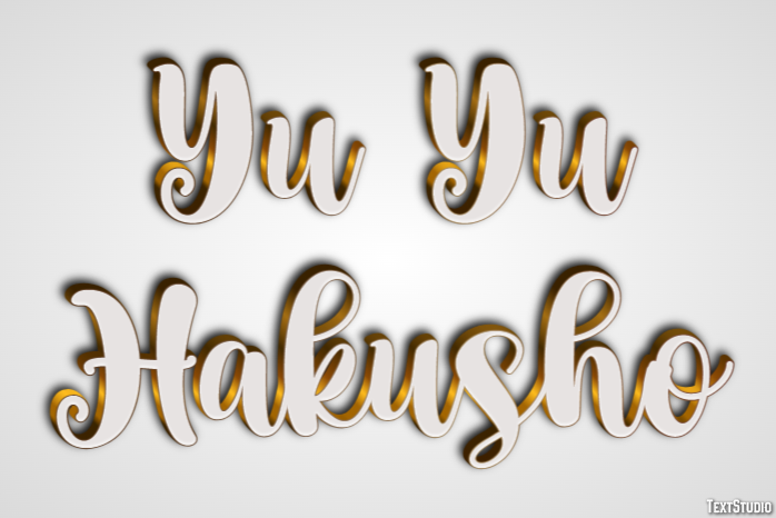 Yu Yu Hakusho Efekt tekstowy