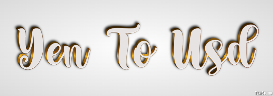 Yen To Usd Effet de texte