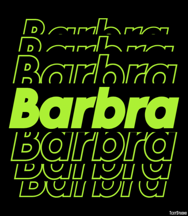 Barbra Text Effect