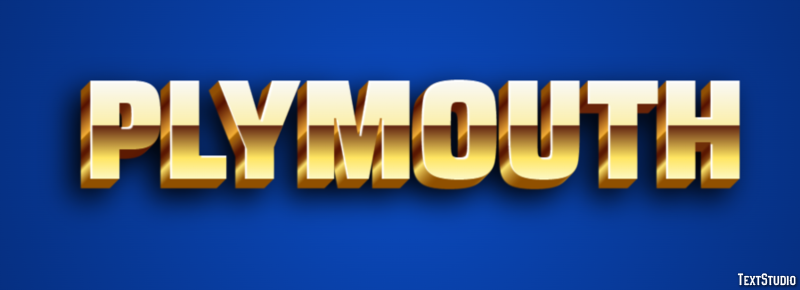 Plymouth Efekt tekstowy