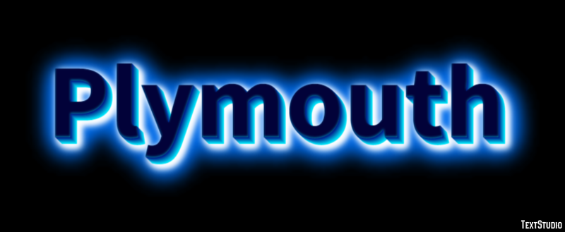 Plymouth Efekt tekstowy
