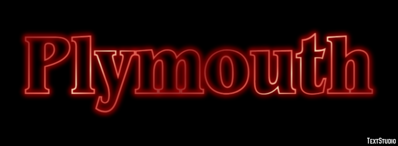Plymouth Efekt tekstowy