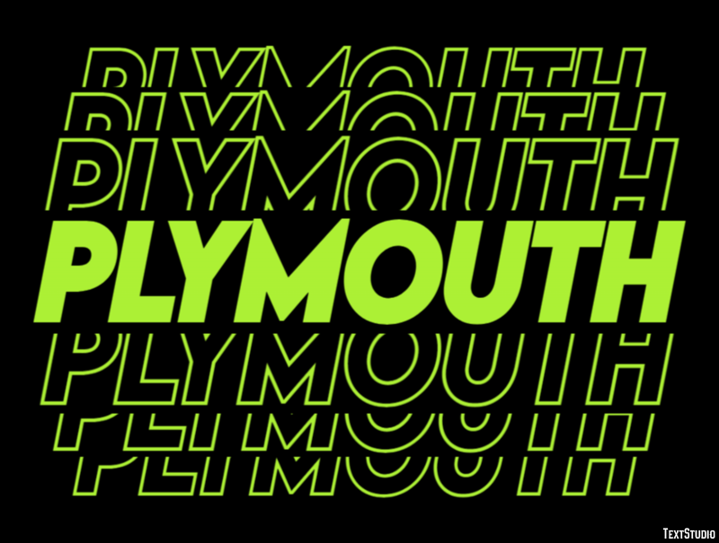 Plymouth Effetto testo