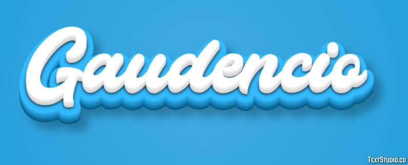 Gaudencio Efecto de texto